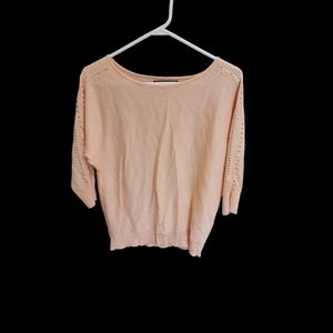 Pink off shoulder sweater